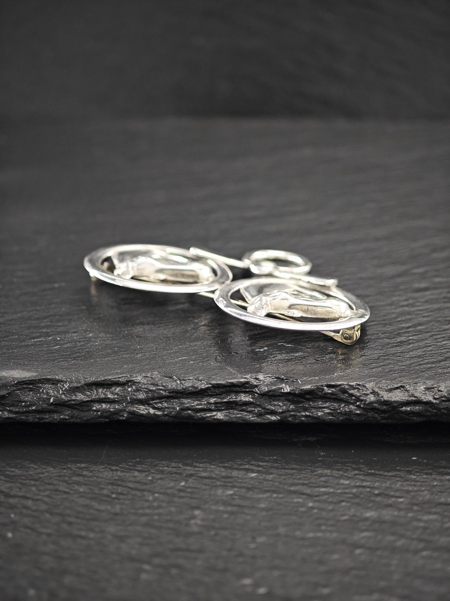 Vintage Equestrian, Horses Brooch Sterling Silver