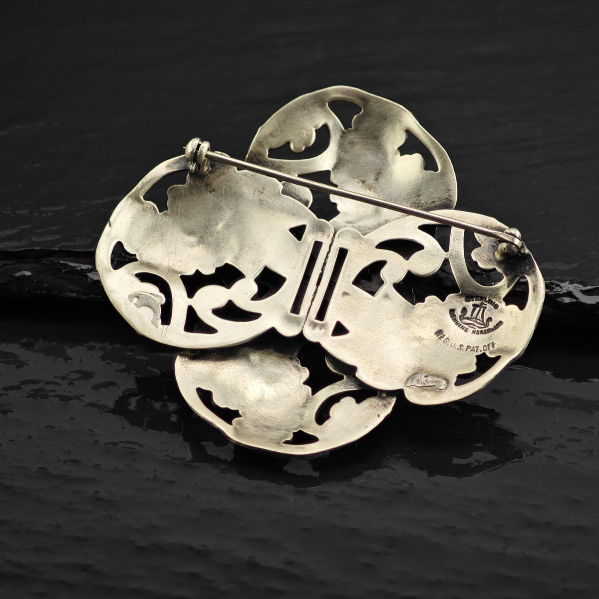 Norseland Floral Sterling Silver Brooch B2250