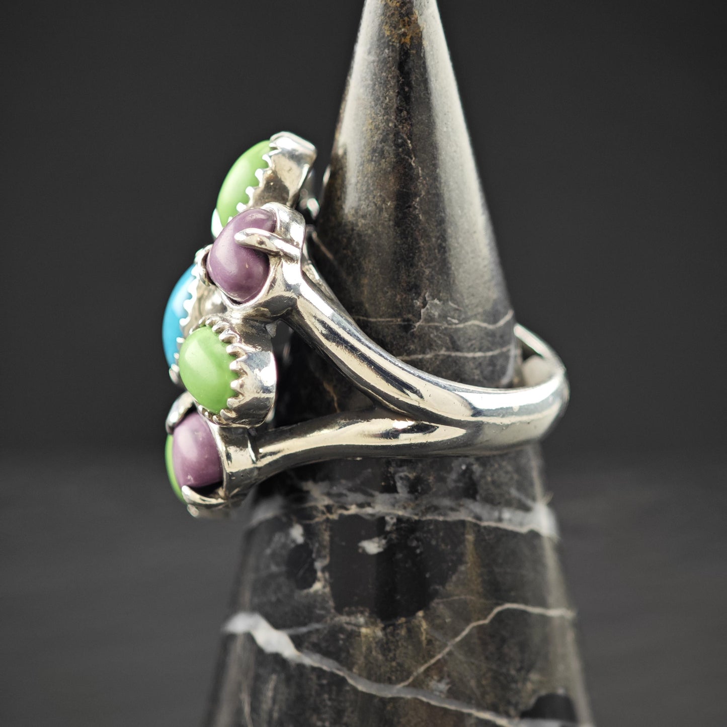 Carolyn Pollack Floral Ring Sterling Silver Size 7