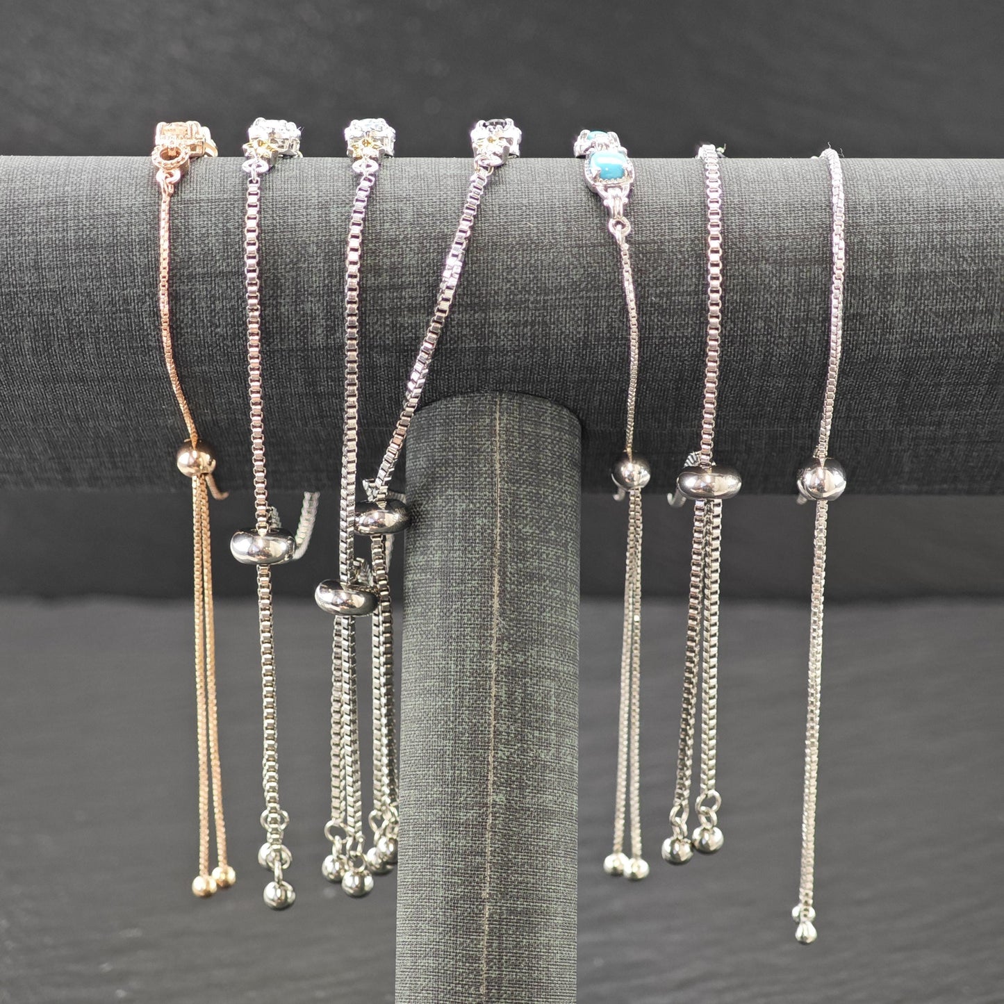 Choice of Bolo Gemstone Bracelets Sterling Silver