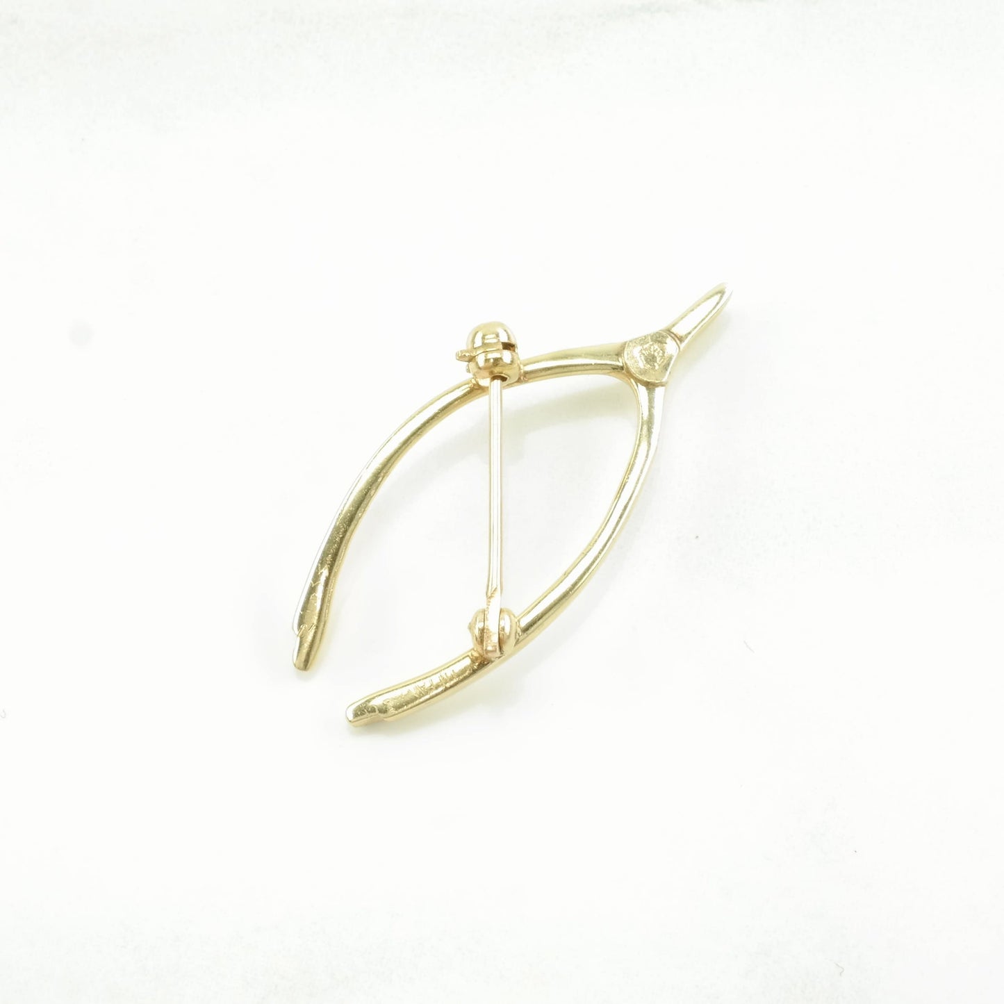 Vintage Tiffany & Co. Brooch Wishbone 14k Gold