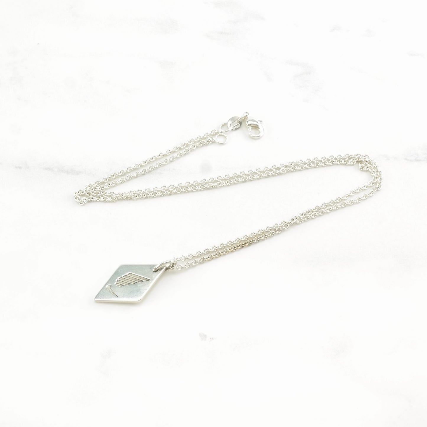 Vintage Tiffany & Co. Olympic Sterling Silver Nike Women's 15K Toronto 2015 Necklace N2090