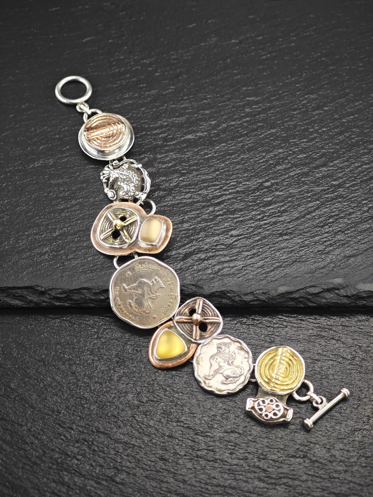 AKR Zodiac, Mix Metal Sterling Silver Bracelet