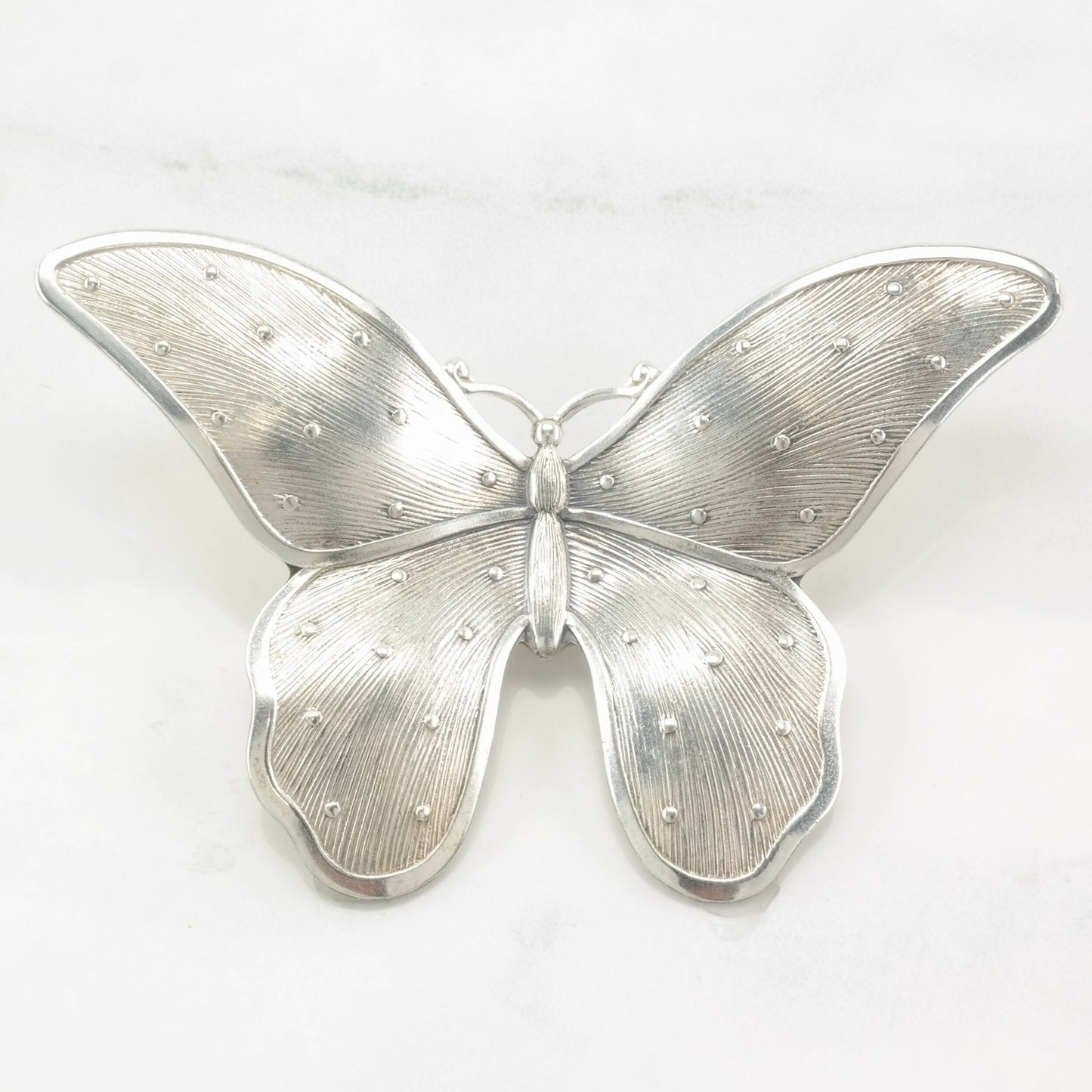 Vintage Butterfly Brooch Sterling Silver