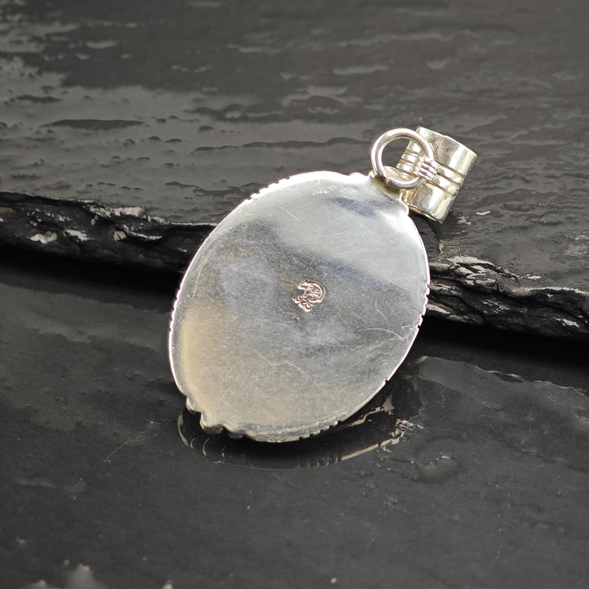 Choice of SW Oval Stone Pendant Sterling Silver P3134