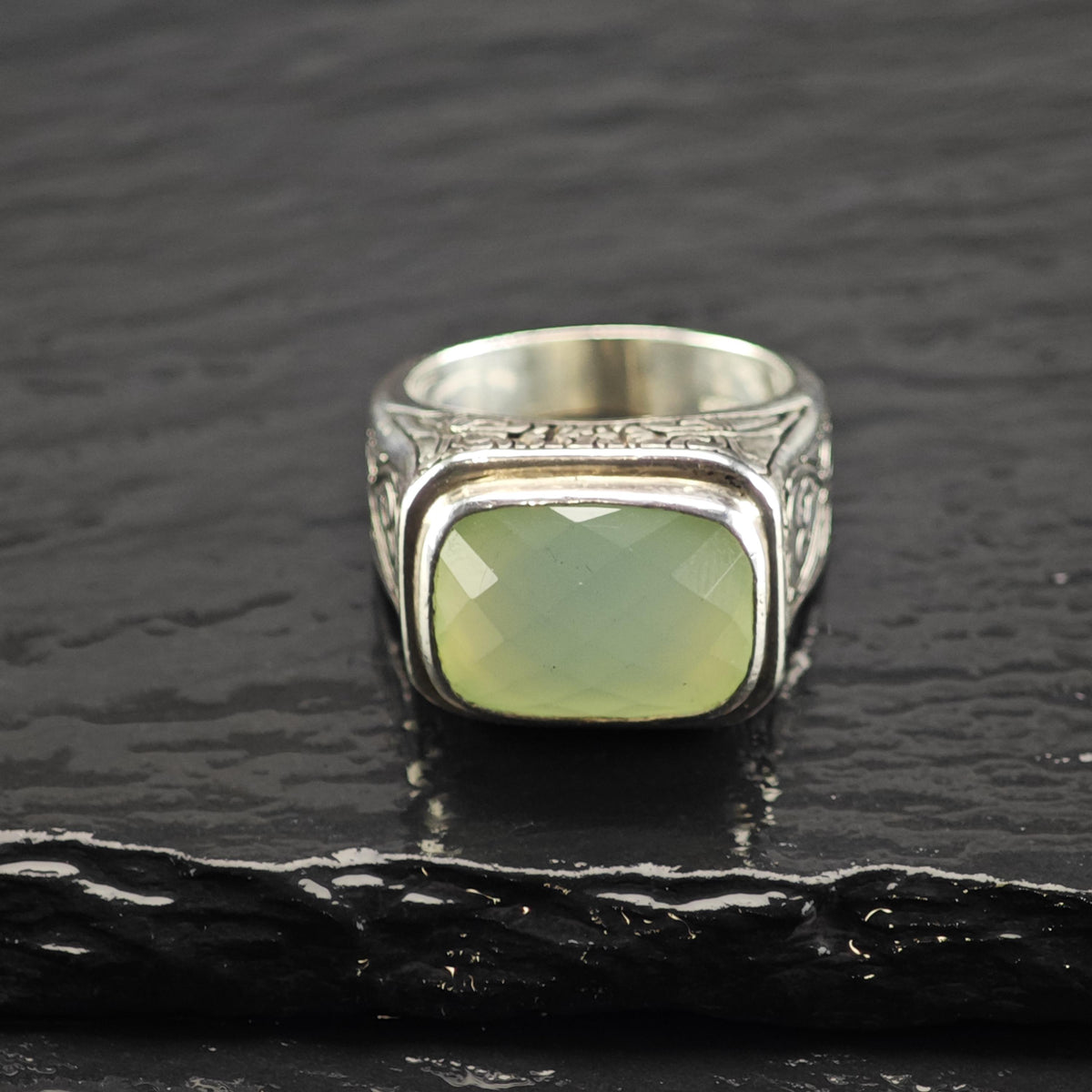 Fusion Chalcedony Sterling Silver Ring Sz 7 R6846