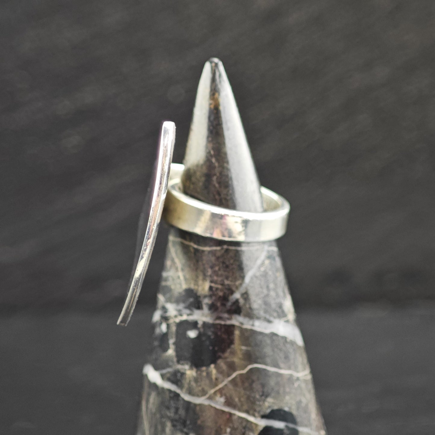 Denmark HPS Modernist Sterling Silver Ring Sz 7 R6606