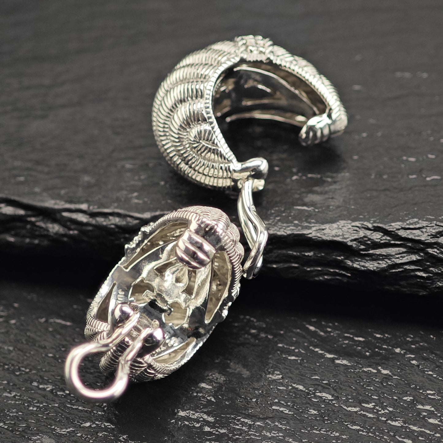 Judith Ripka Scalloped CZ Sterling Silver Clip On Earrings ER3165