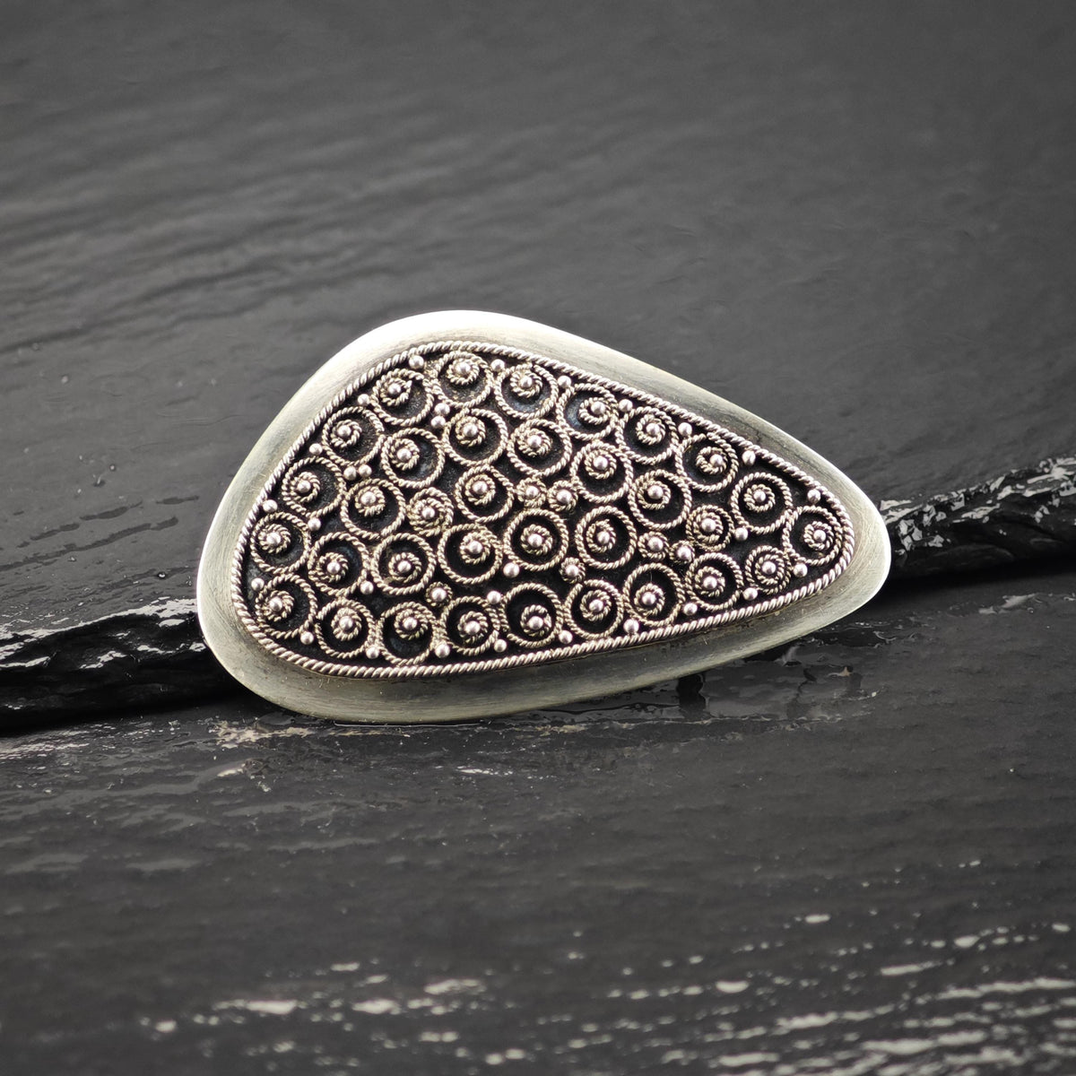 Filigree Sterling Silver Brooch/Pendant B2275