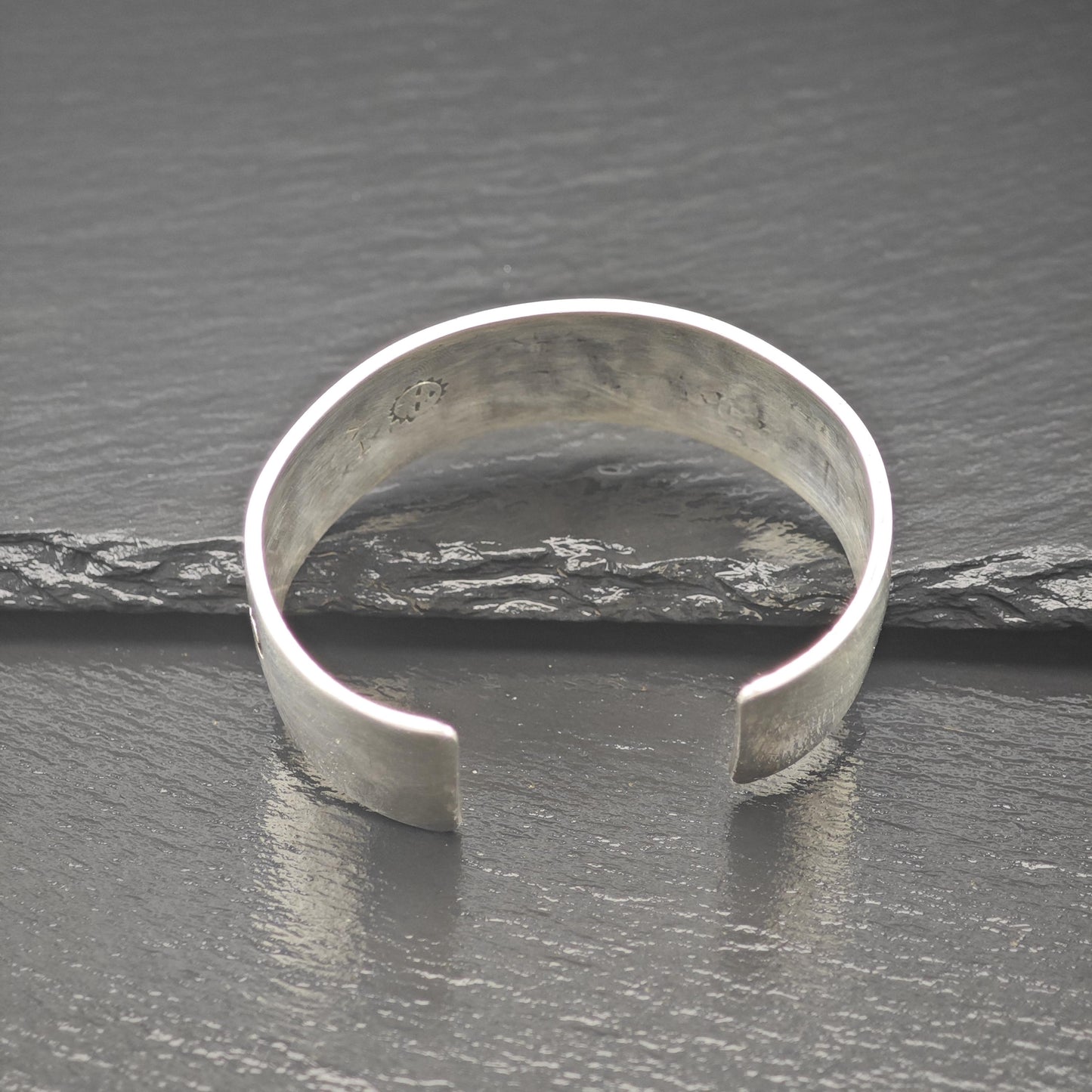 Hopi, Hubert Yowystewa Overlay Cuff Bracelet Sterling Silver Native American