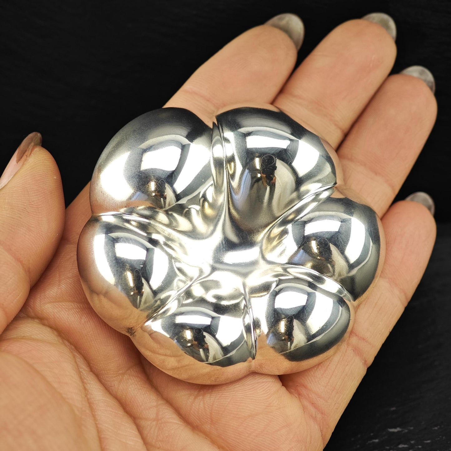 Vintage Jondell Sterling Silver Brooch Large, Flower