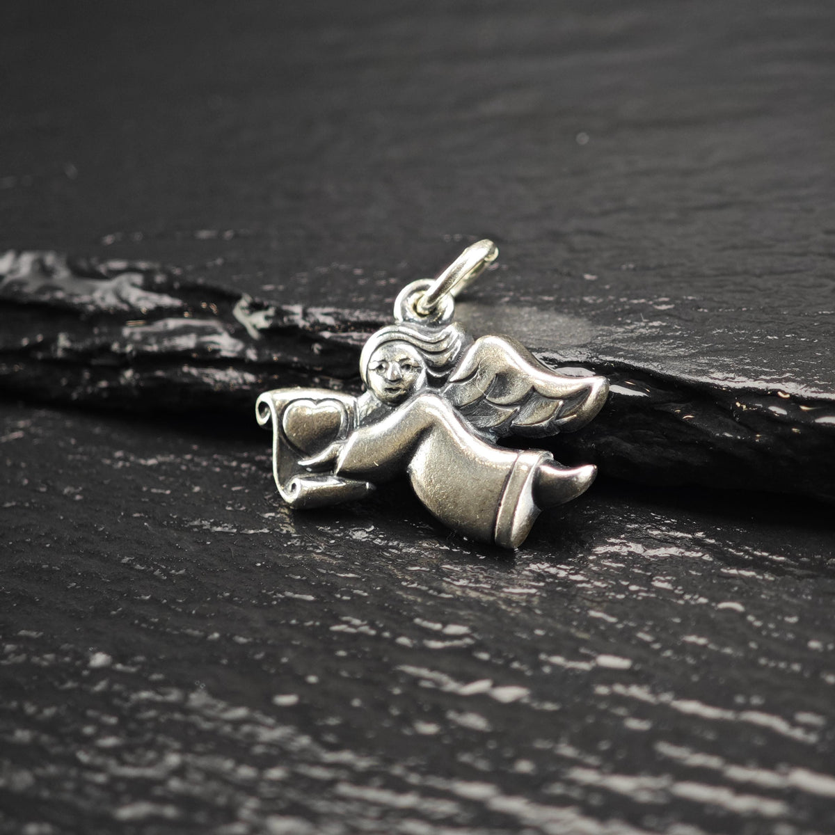 Vintage James Avery Sterling Silver Angel Charm P3175
