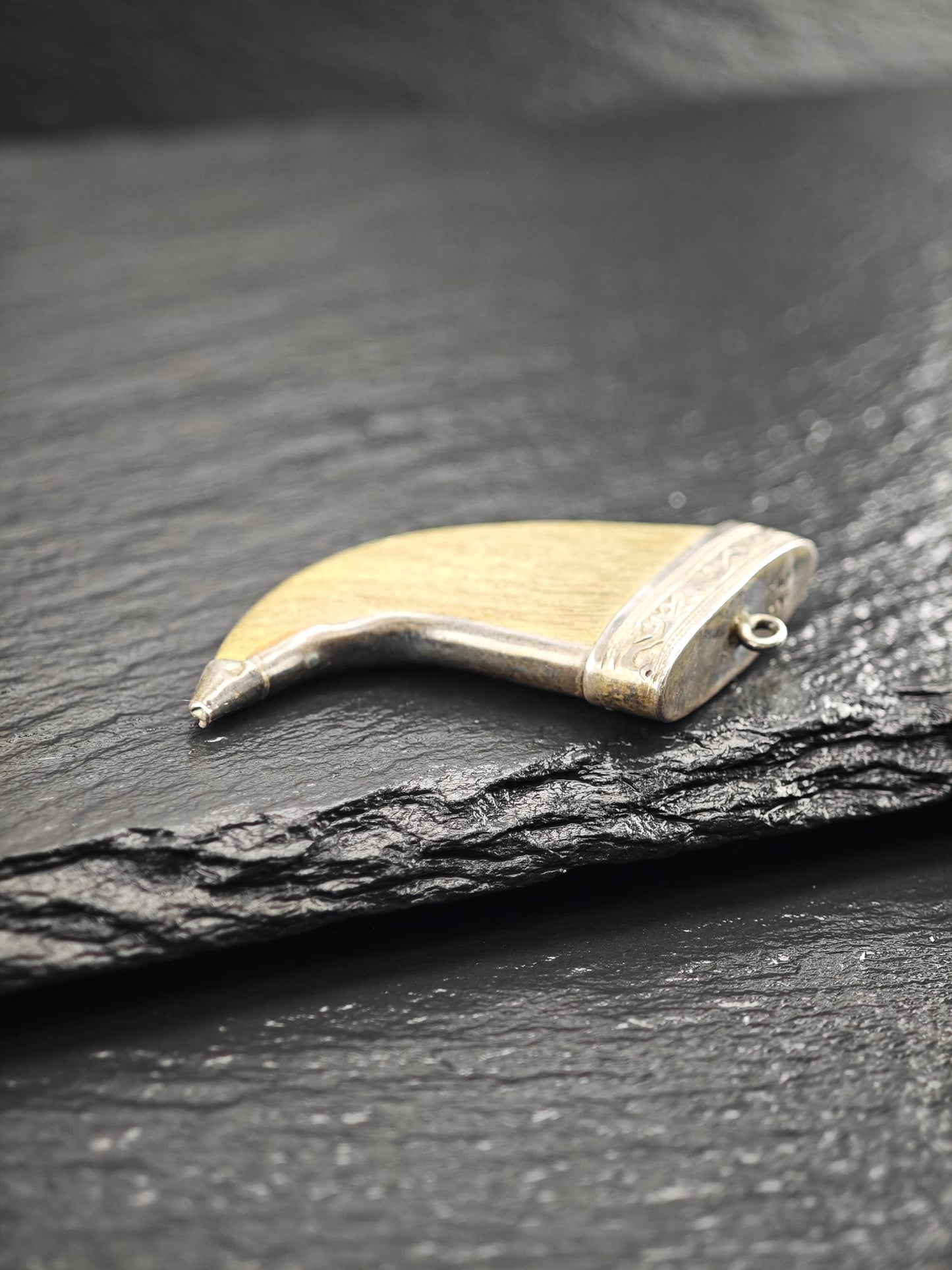 Antique Tribal Pendant Sterling Silver P2729