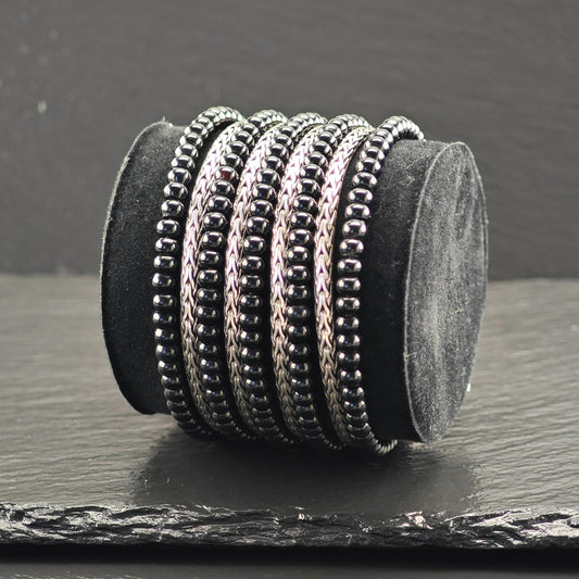 John Hardy Bracelet Black Onyx Multi-Strand Sterling Silver