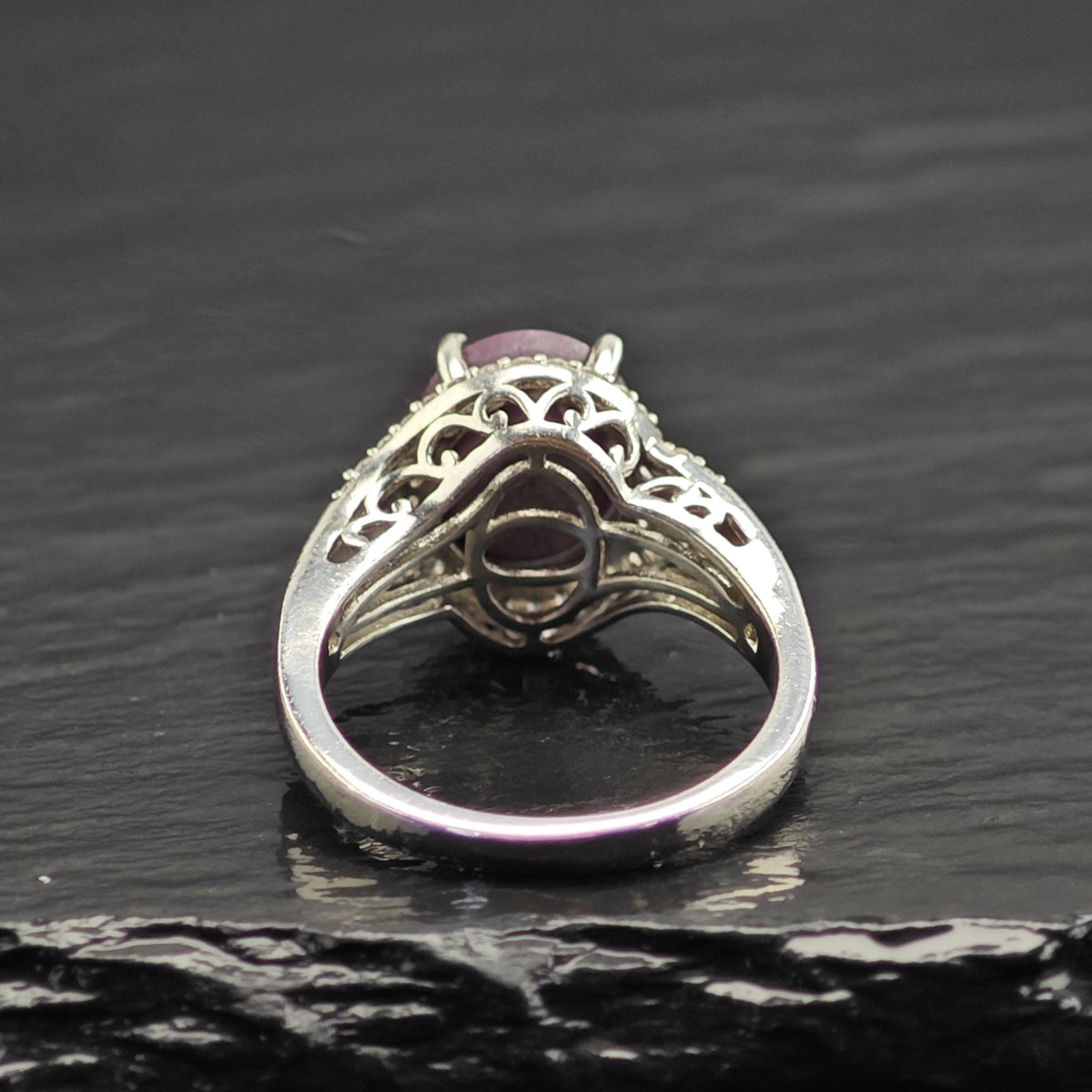 Star Ruby Sterling Silver Ring Sz 7 R6723