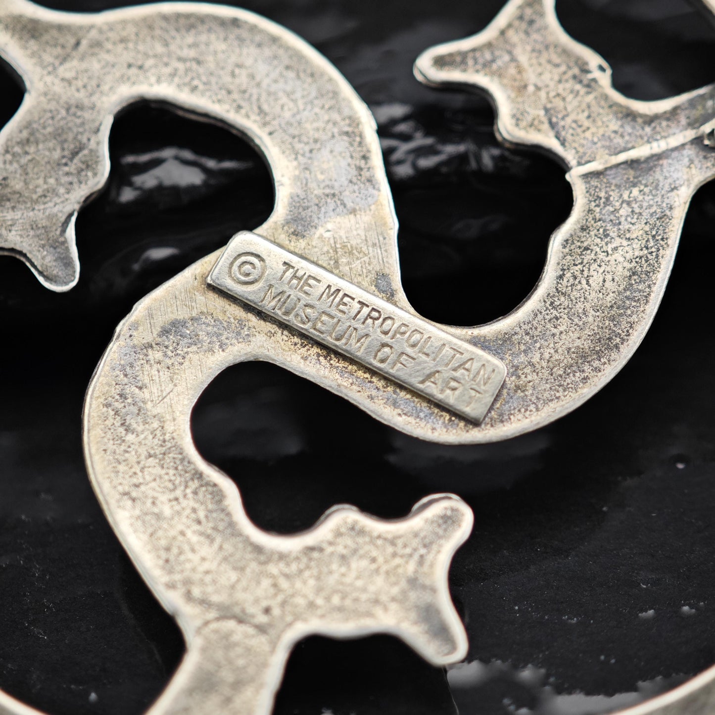 Sea Serpent Brooch Sterling Silver
