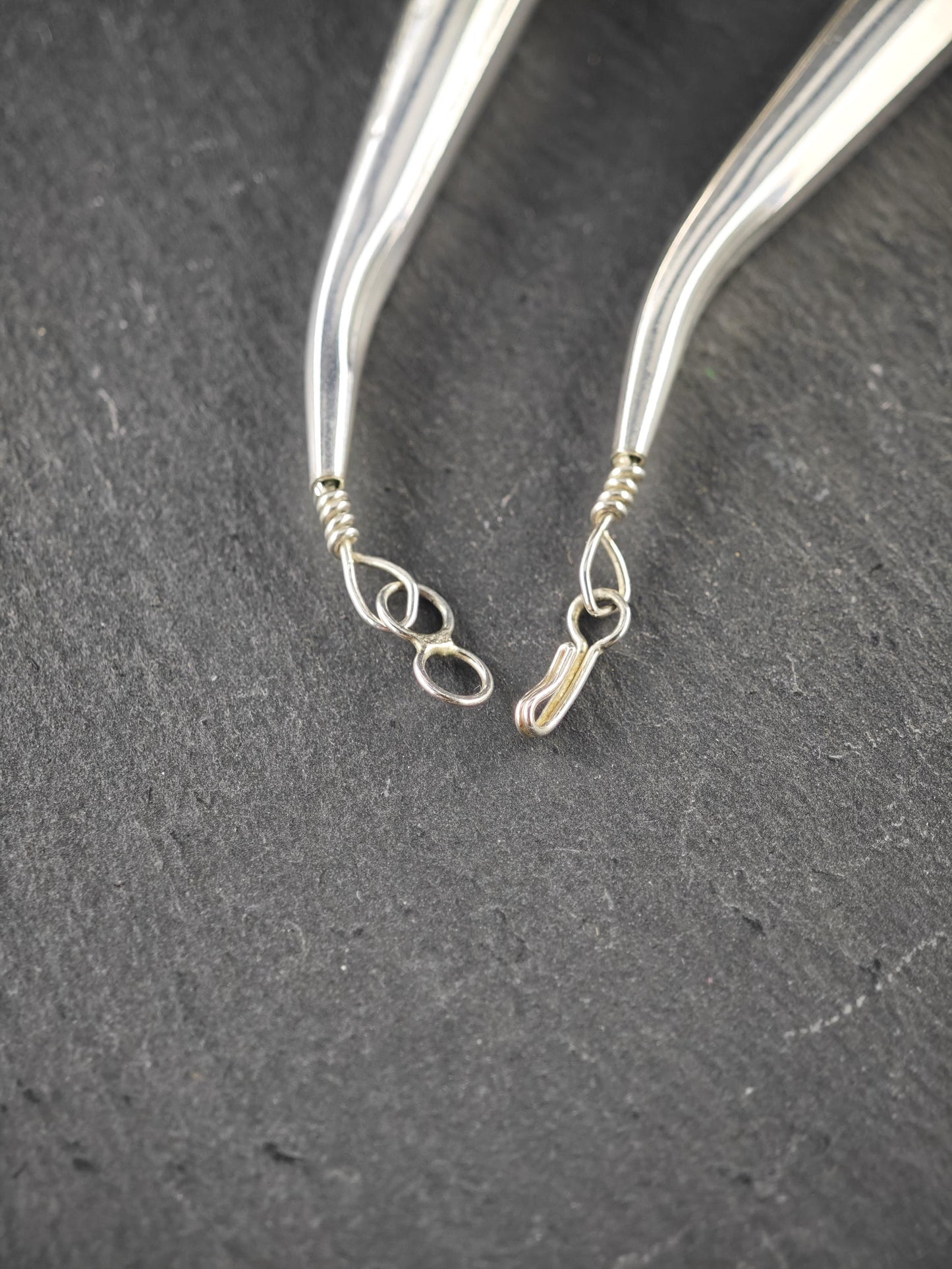 Sterling Silver, Liquid Heishi 75 Strand Necklace N2434