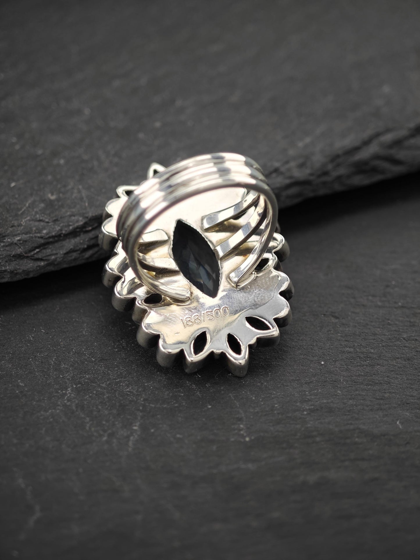 Vintage Nicky Butler Blue Multi-stone Ring Sterling Silver Sz 9 or 7