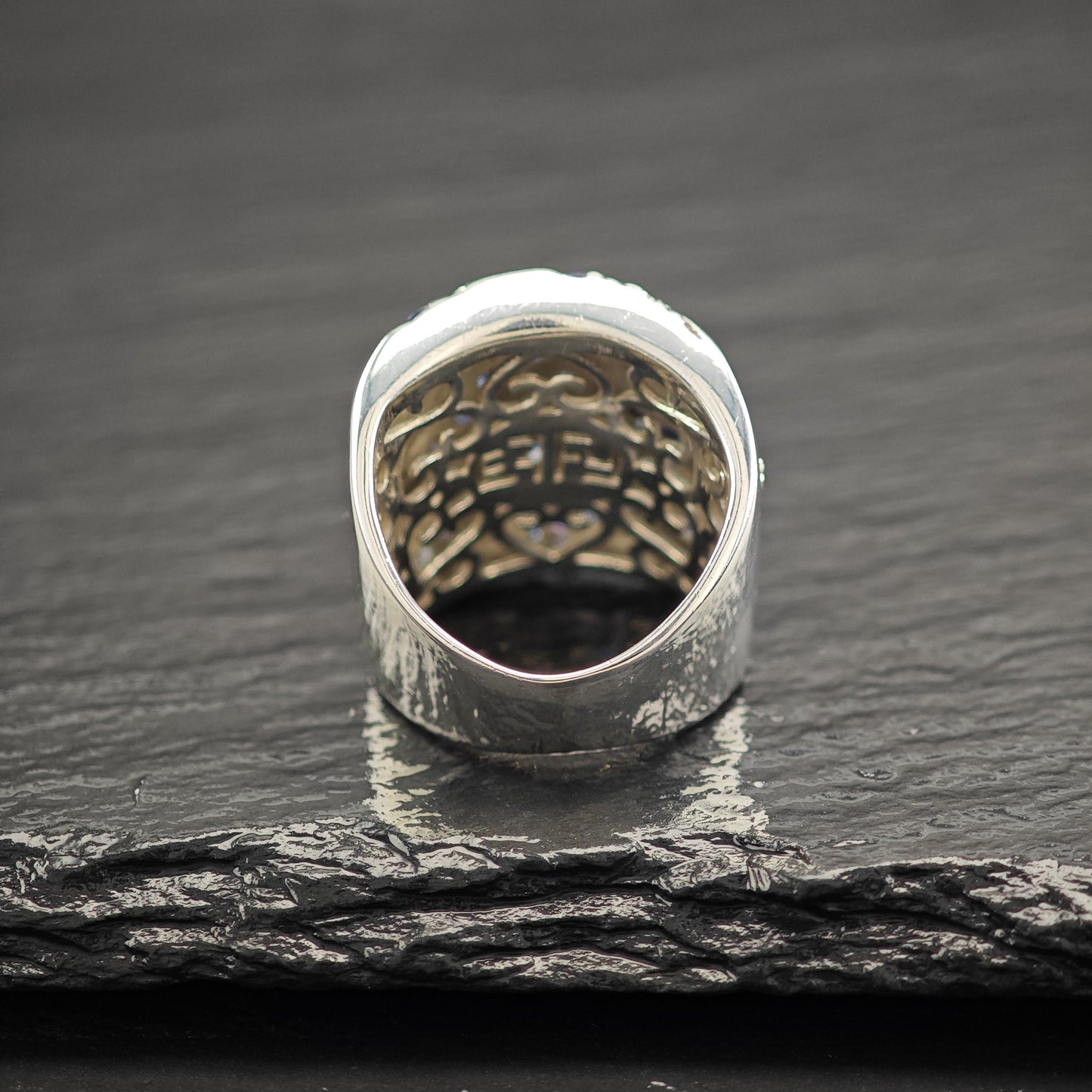 EFFY Sapphire Ring 2ctw Sterling Silver Ballisima Splash R5786