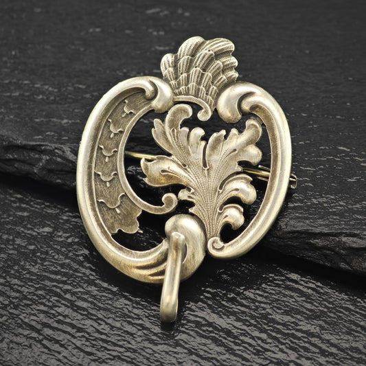 Antique Shiebler Sterling Silver Brooch with Hook