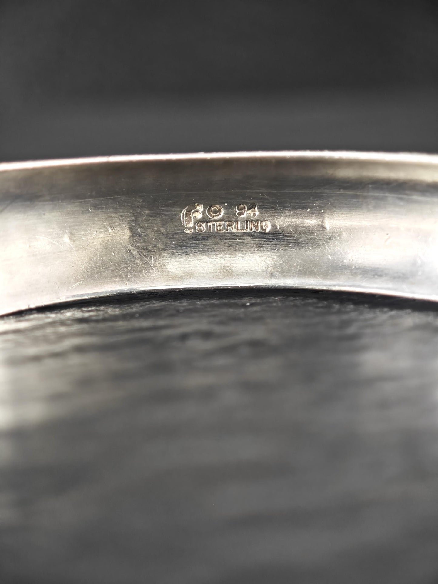 Carol Felley Floral Cuff Bracelet Sterling Silver, Stackable