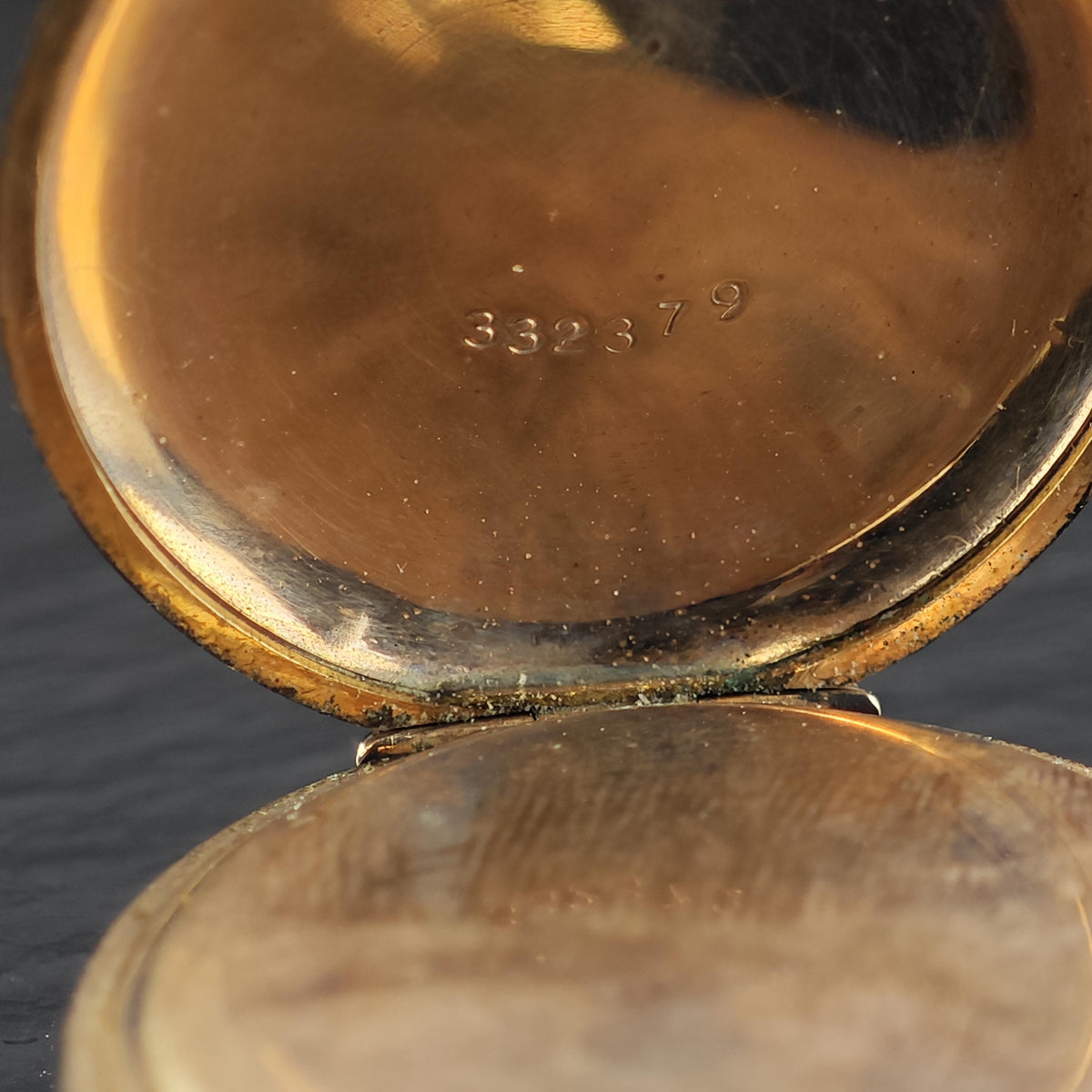 AS IS Antique Art Nouveau Swallow Pocket Watch Case MISC0439