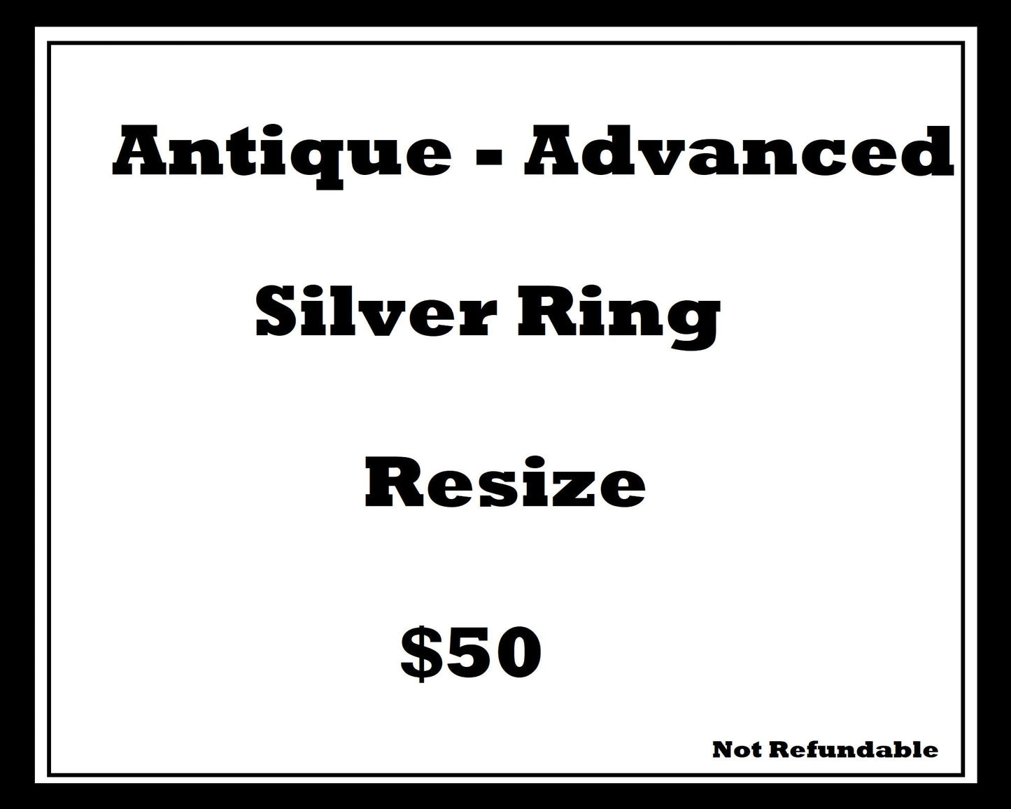 Antique & Difficult Silver Ring Resize