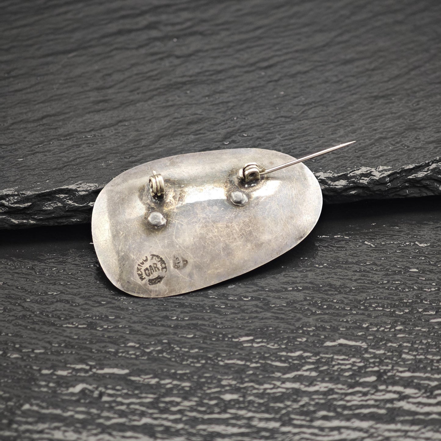 Taxco Cowboy, Donkey Sterling Silver Brooch