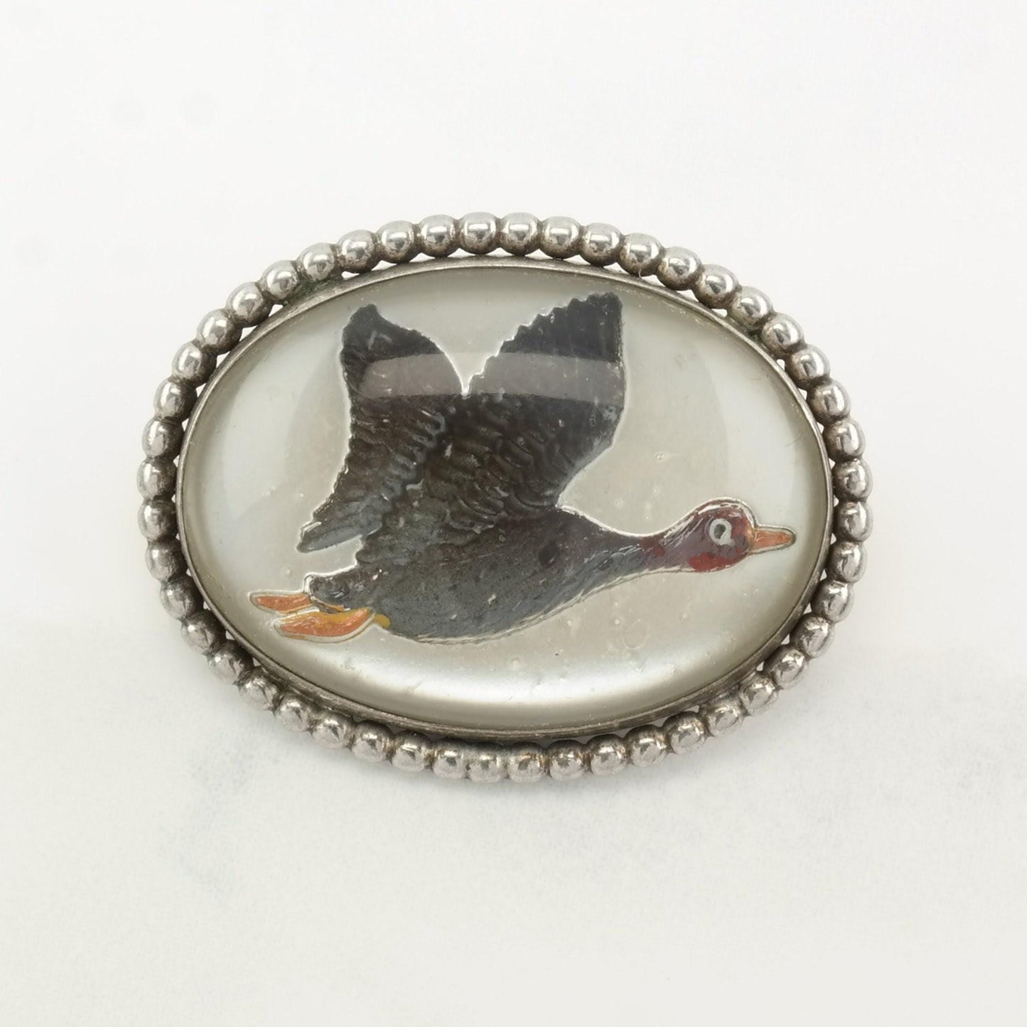 Duck Brooch Essex Crystal Sterling Silver