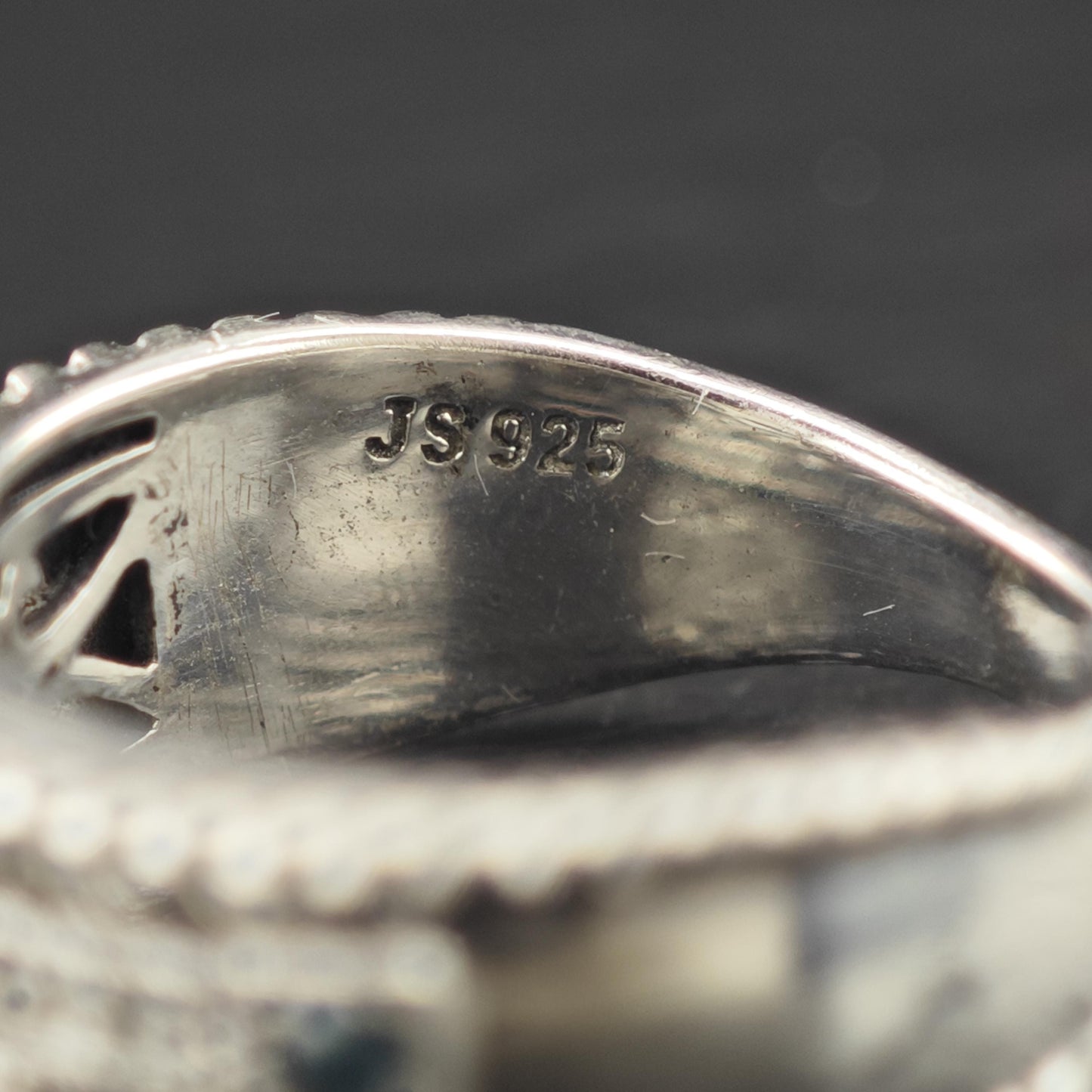 Multi-Color Diamond Band Sterling Silver