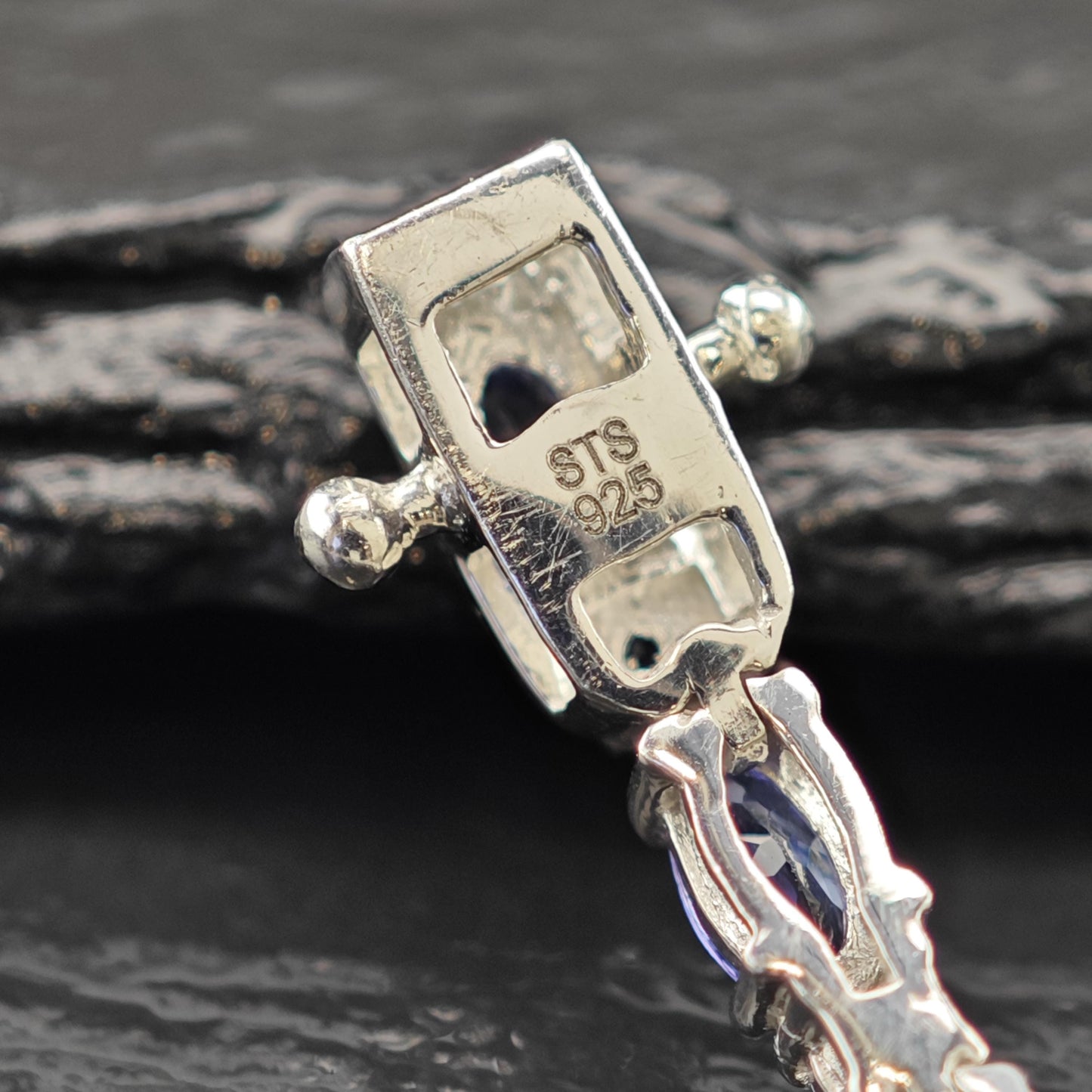 Choice of Tanzanite Line Bracelets Sterling Silver