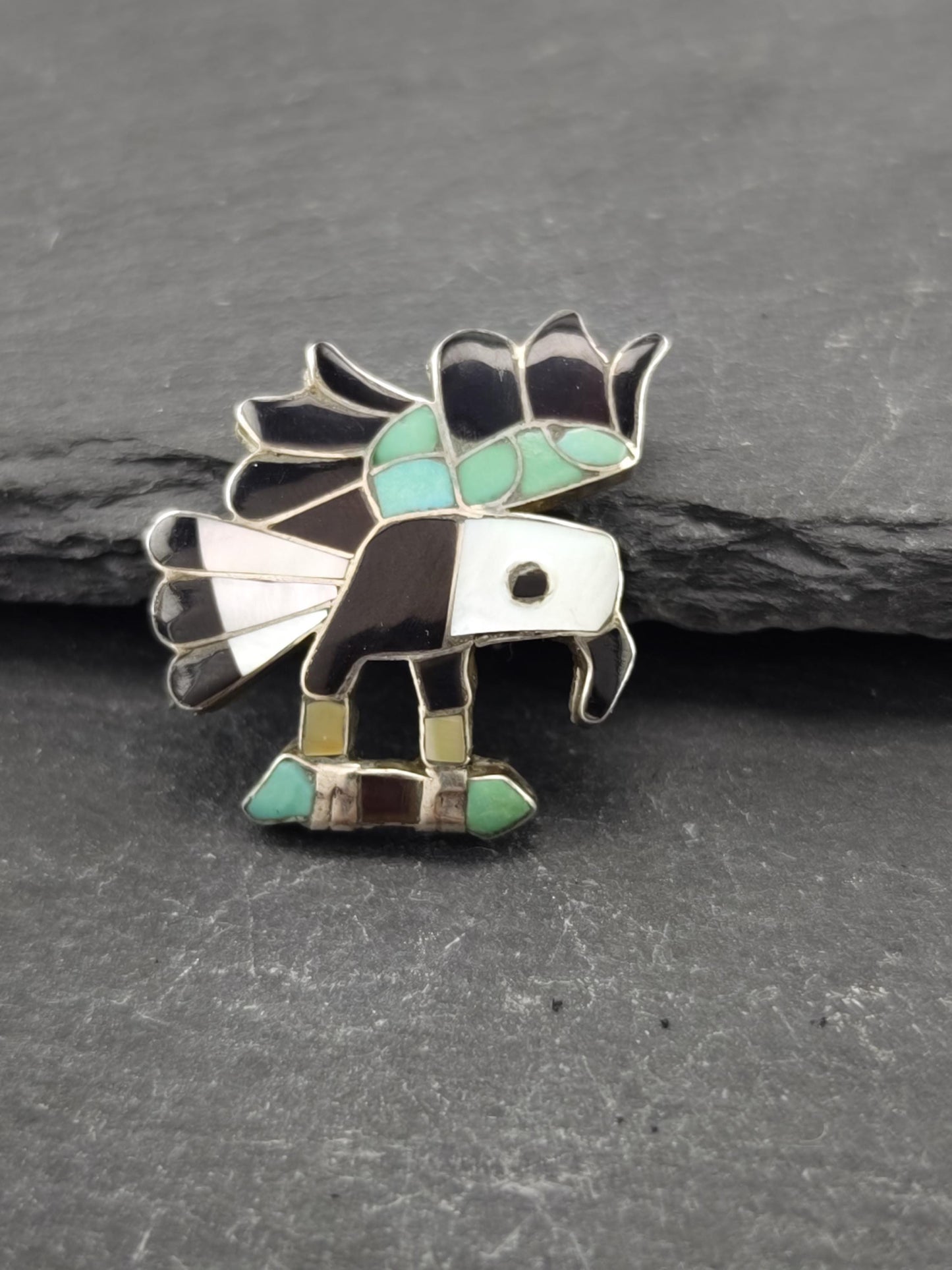 Choice of Zuni Inlay Brooch Native American Sterling Silver