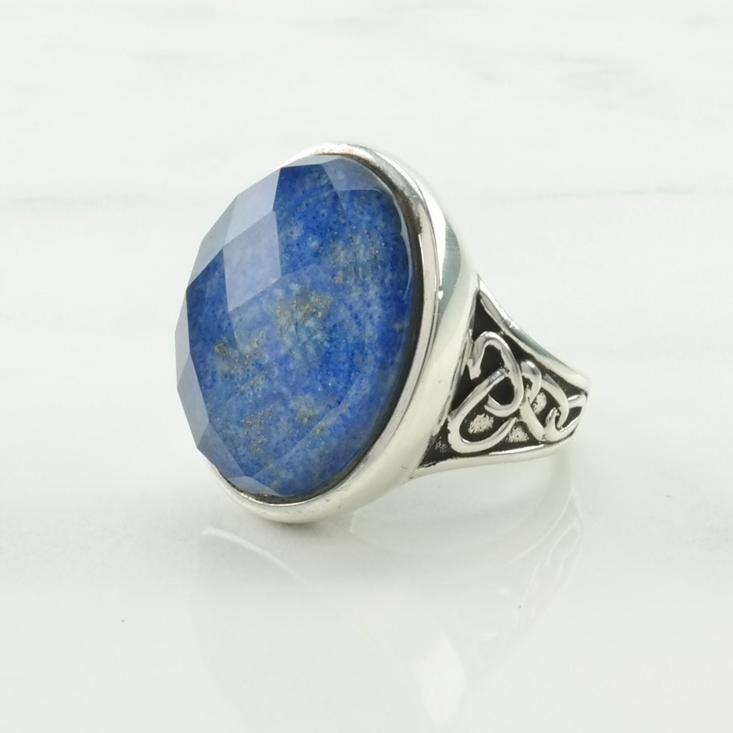 Whitney Kelly Silver Ring Lapis Lazuli Doublet Sterling Size 7