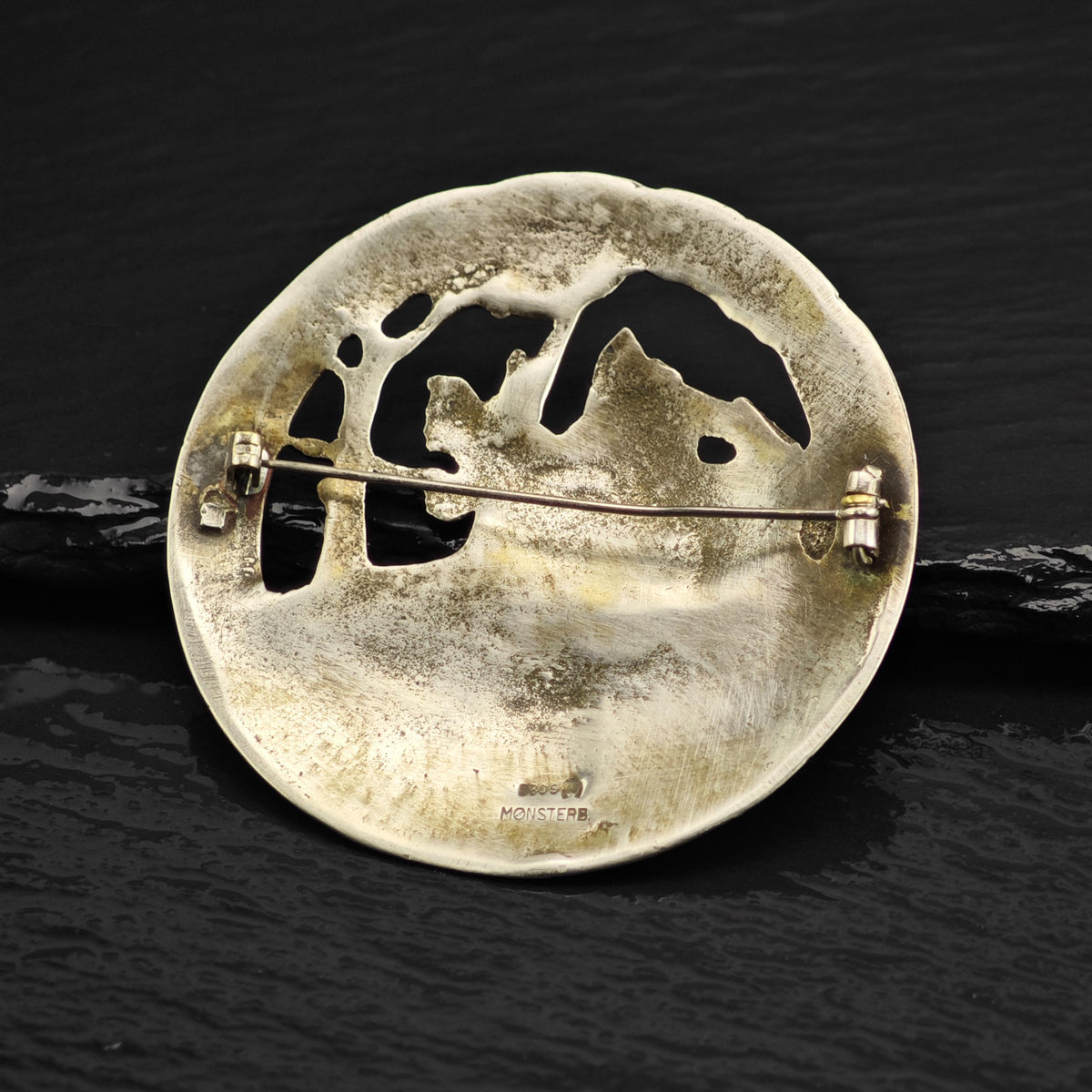 Viking Warrior Silver 830 Brooch Sterling Silver B2240
