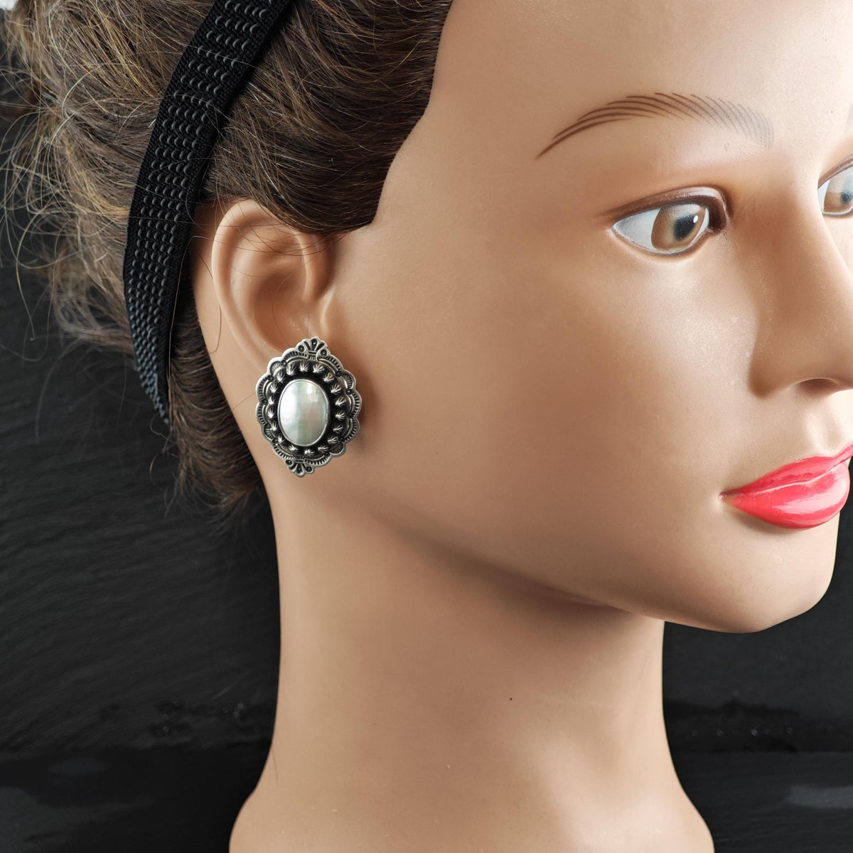 Cultured Pearl Sterling Silver Clip On Earrings ER3201