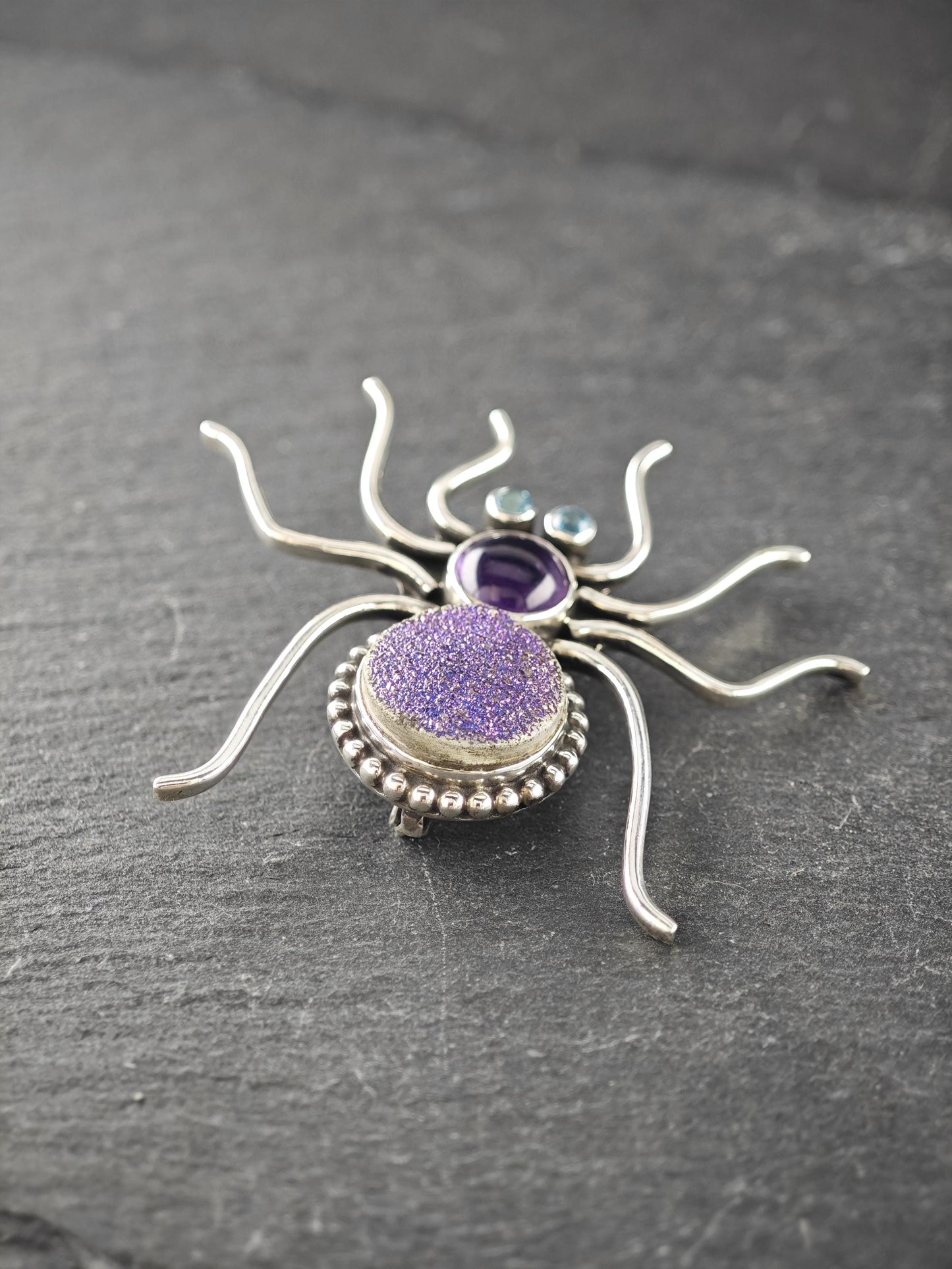 Nicky Butler Sterling Silver Spider Brooch