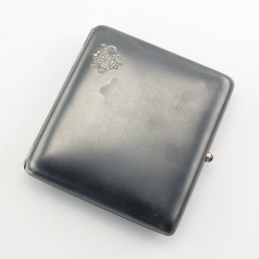 Victorian Era Gunmetal Cigarette Case Sterling MISC0074