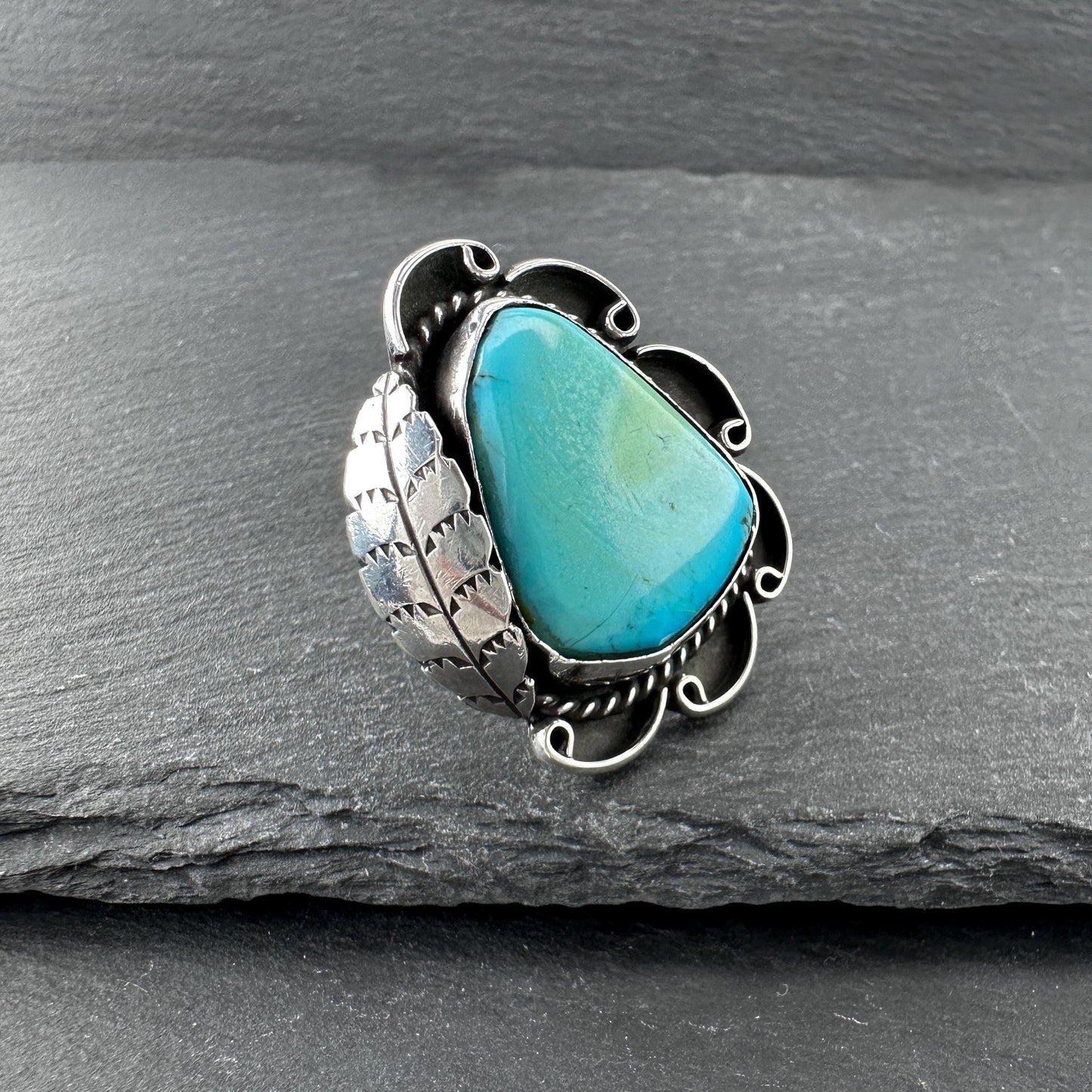 Native American Turquoise Ring Sterling Silver