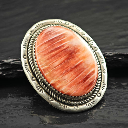 SW Spiny Oyster Shell Pendant/Brooch Sterling Silver P3067