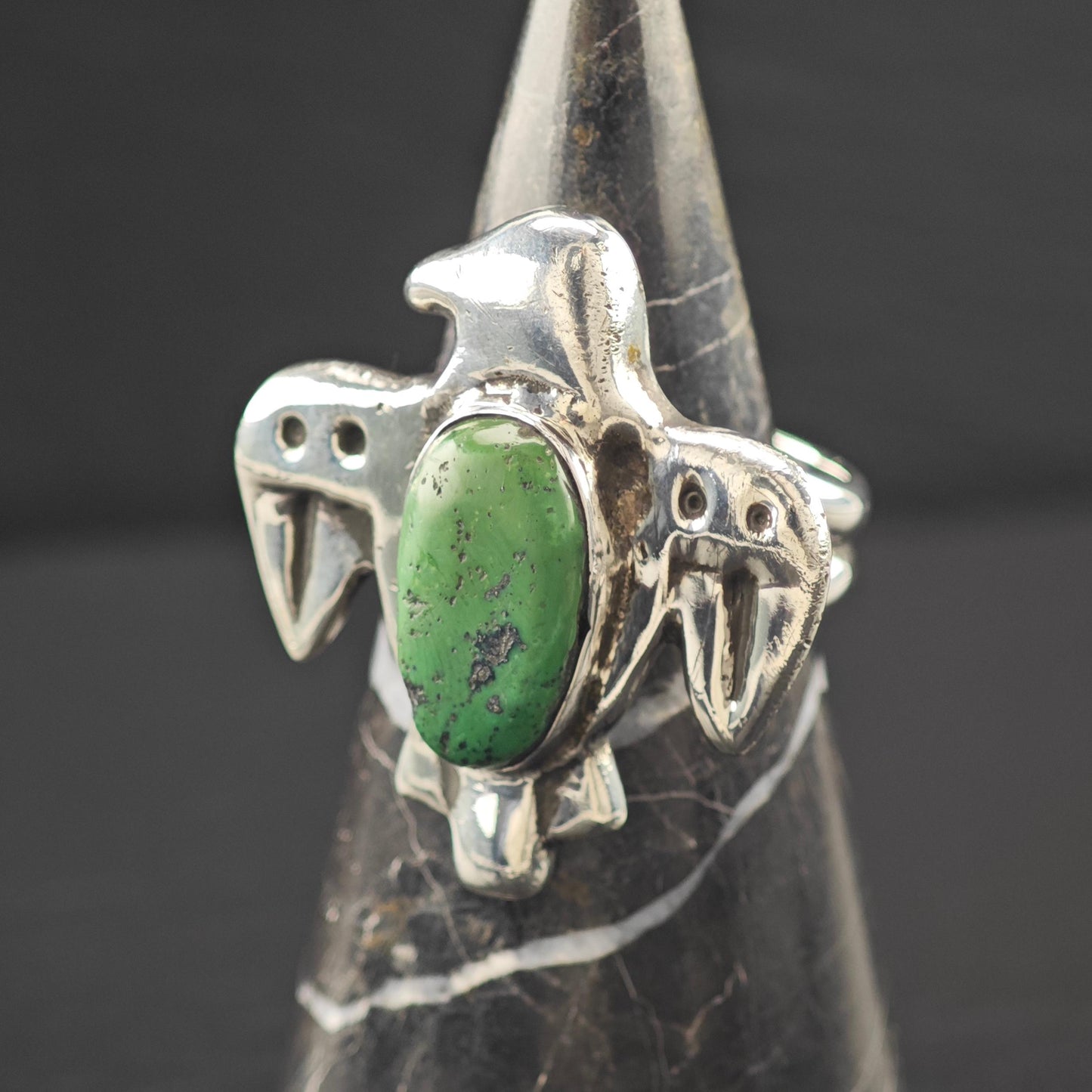 SW Thunderbird Turquoise Ring Sterling Silver