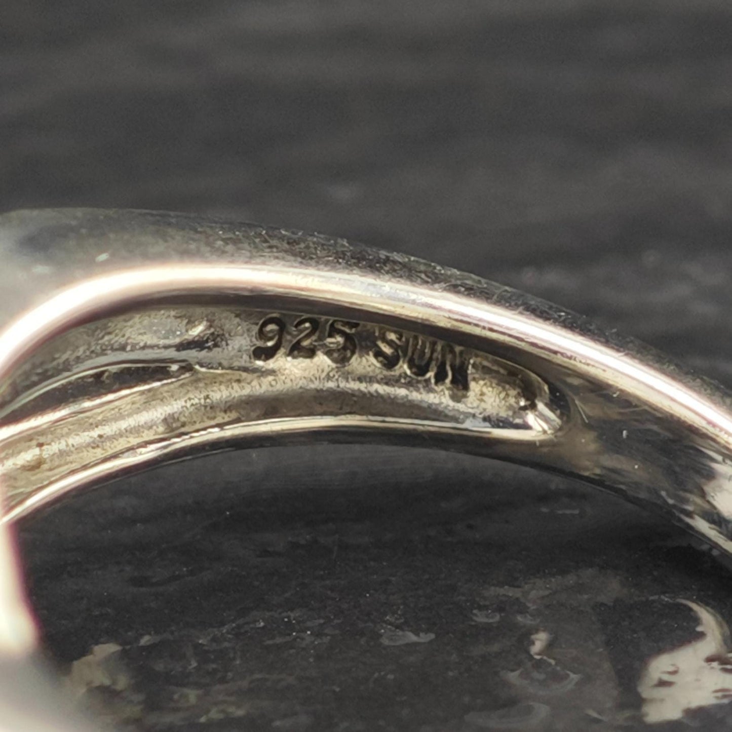 Infinity Diamond Ring Sterling Silver