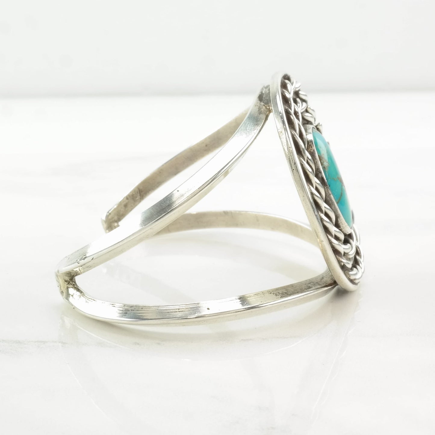 Southwest Sterling Silver Cuff Bracelet Turquoise