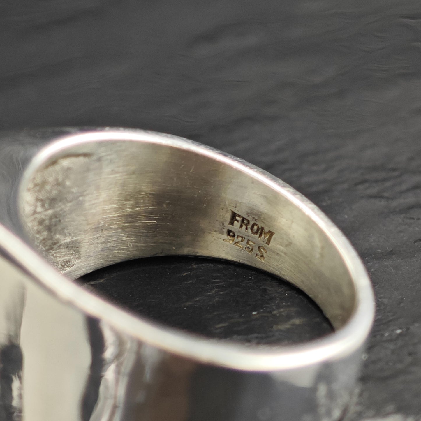 FROM Abstract Sterling Silver Ring Sz 8 R6555
