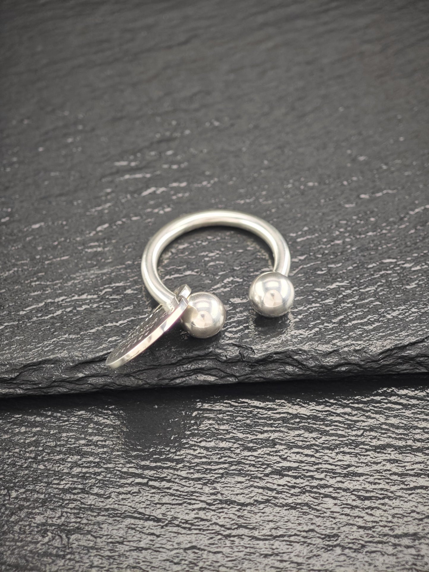 Vintage Bull Key Ring Tiffany & Co. Tag Unique Gift Sterling Silver