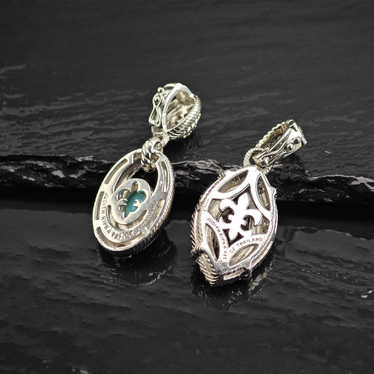 Choice of Judith Ripka Citrine or Doublet Sterling Silver Pendants P3120