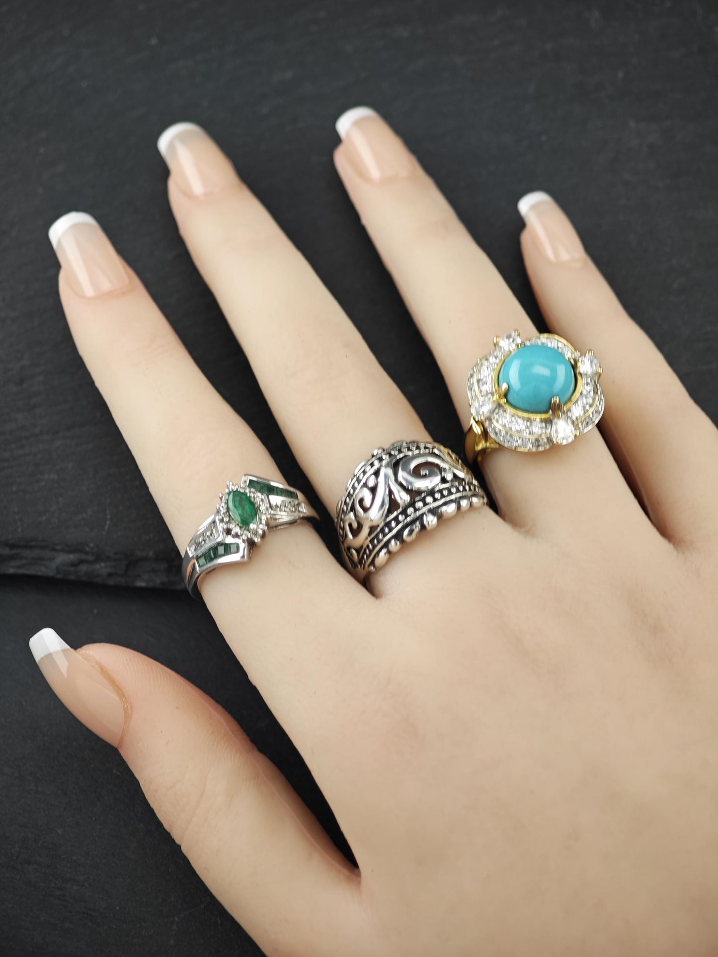 Vintage Filigree Ring Sterling Silver
