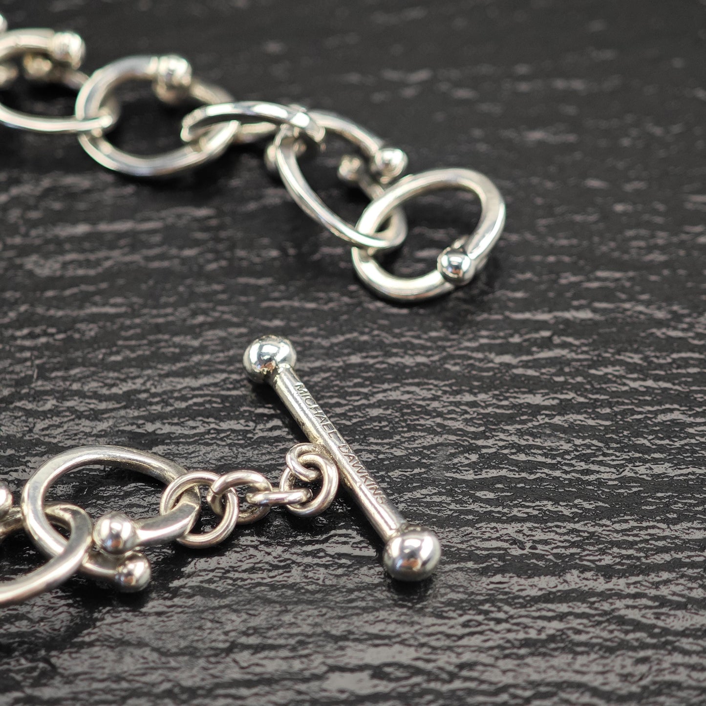Vintage Michael Dawkins Sterling Silver Abstract Necklace - Unique Artisan Jewelry