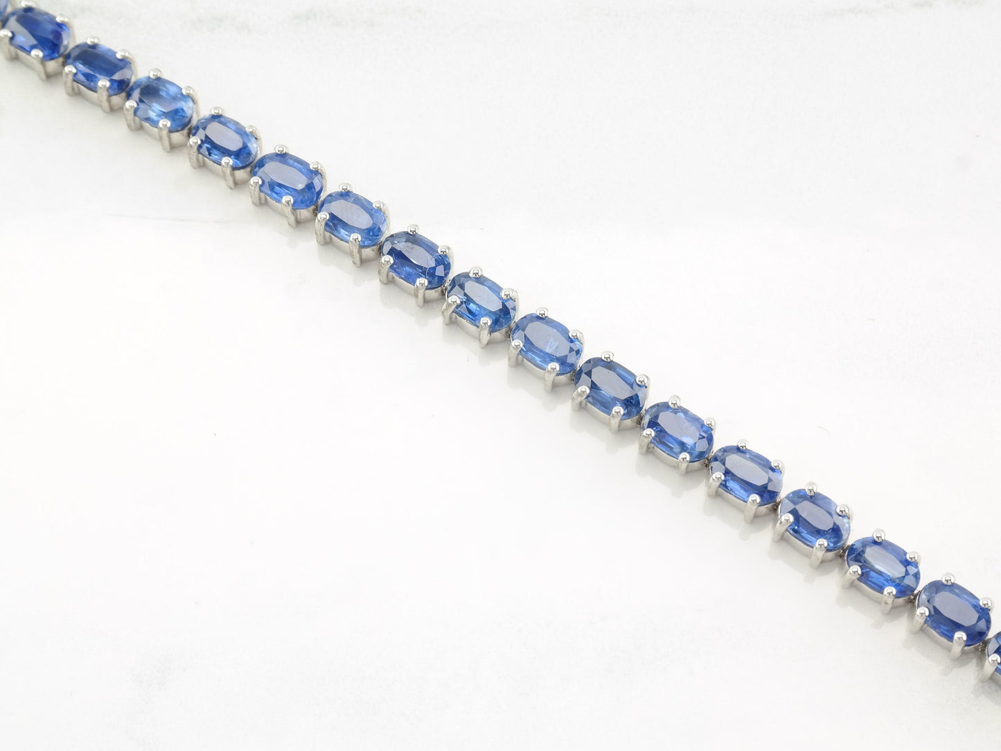 Vintage Sterling Silver Blue Kyanite Bracelet