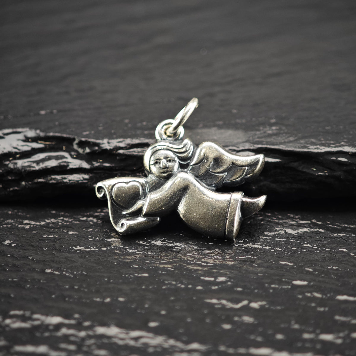 Vintage James Avery Sterling Silver Angel Charm P3175