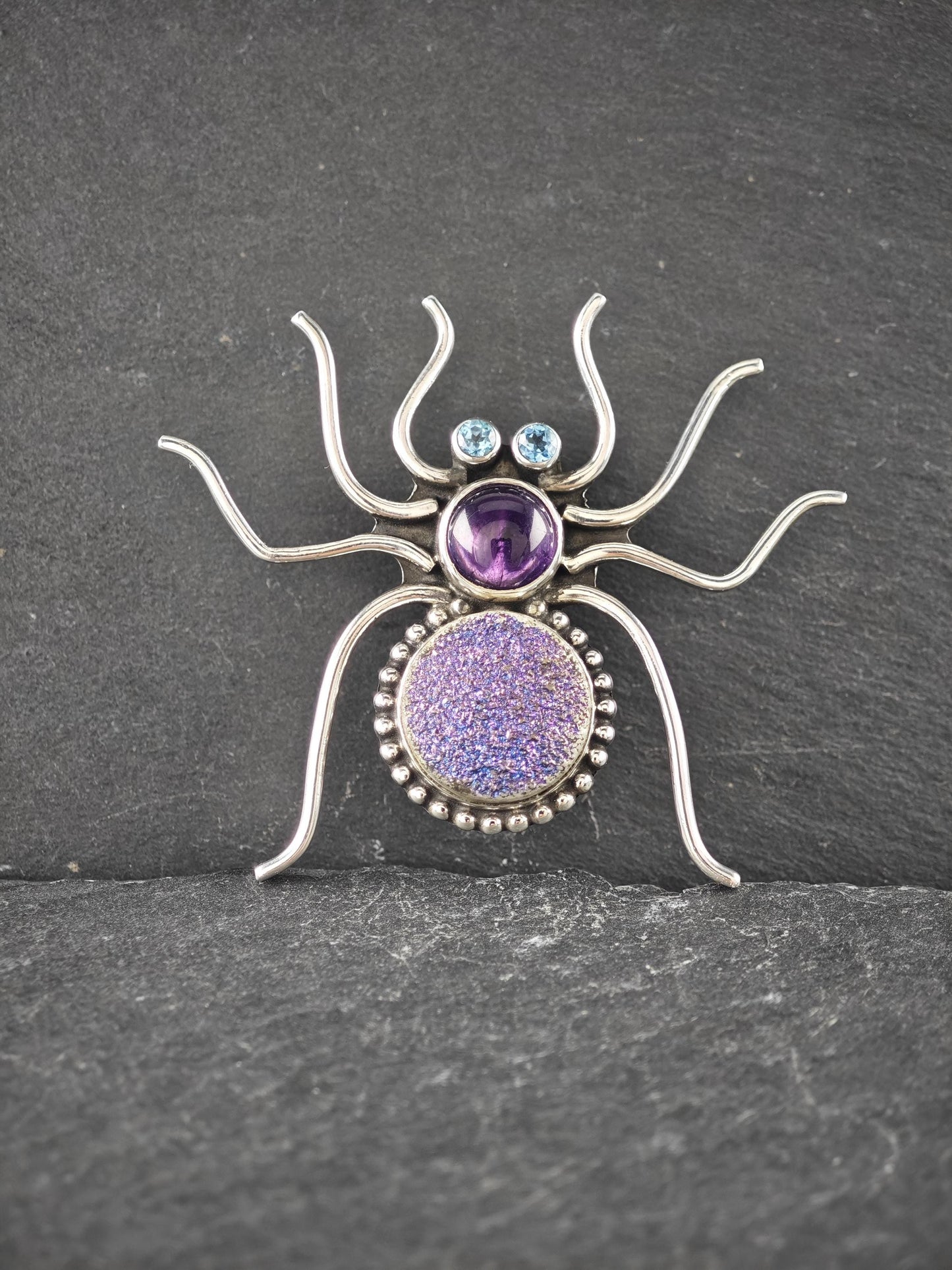 Nicky Butler Sterling Silver Spider Brooch